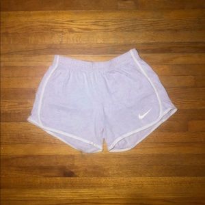 Purple Nike shorts